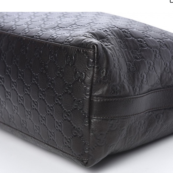 Gucci guccissima Large black leather hobo shoulder bag. Guaranteed authentic! - Picture 2 of 11